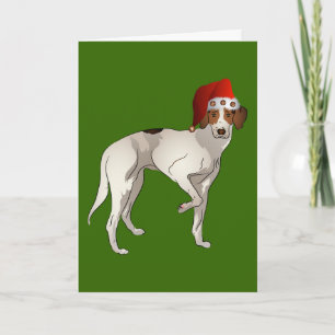 Foxhound - stående jul helgkort