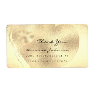 Foxier Titanium Guld Heart Tack Fraktsedel