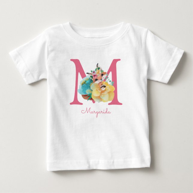Foxillustration av Mor till ett Flicka T Shirt (Framsida)