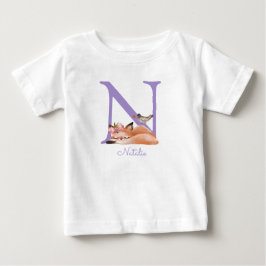 Foxillustration av Mor till ett Flicka T Shirt