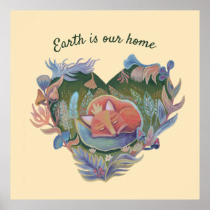 foxillustration kidsroom poster