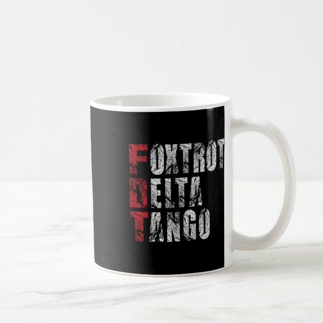 Foxmachta Delta Tangos Funny FoxdragDelta Tangos Kaffemugg (Höger)