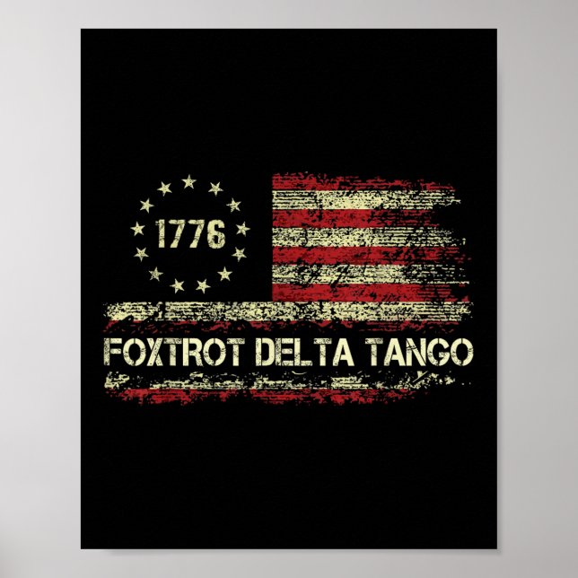 Foxmachta Delta Tangos Funny FoxdragDelta Tangos Poster (Framsidan)