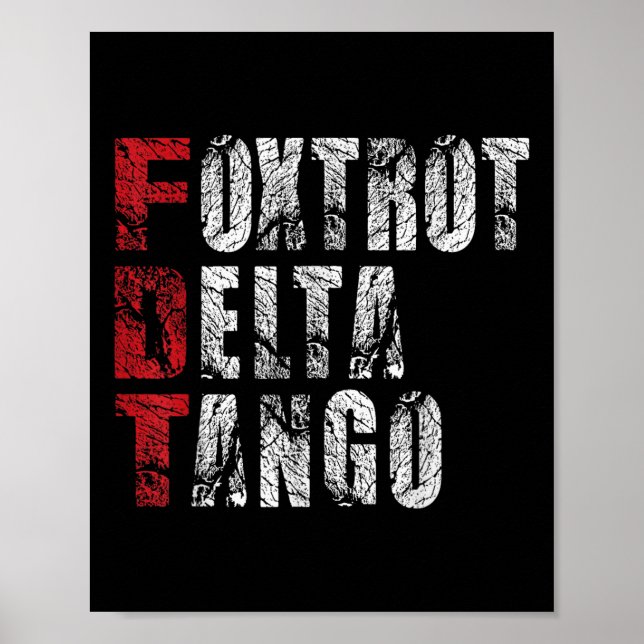 Foxmachta Delta Tangos Funny FoxdragDelta Tangos Poster (Framsidan)