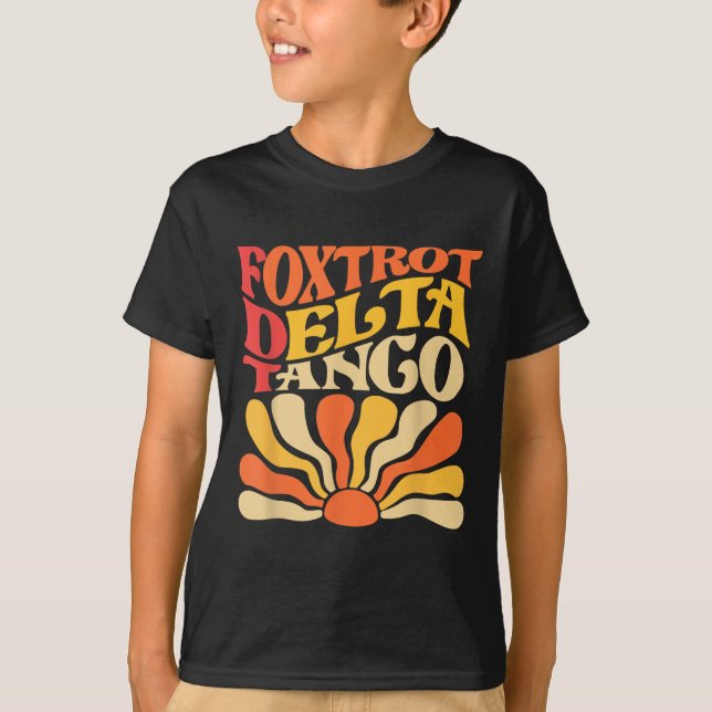 Foxmachta Delta Tangos Funny FoxdragDelta Tangos T Shirt (Framsida)