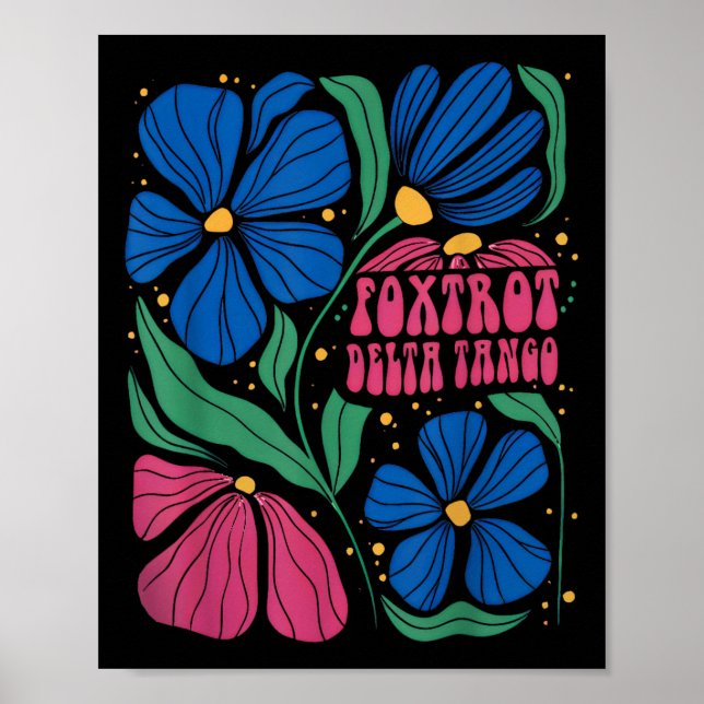 Foxmachtas Tangos Flower Boho Poster (Framsidan)