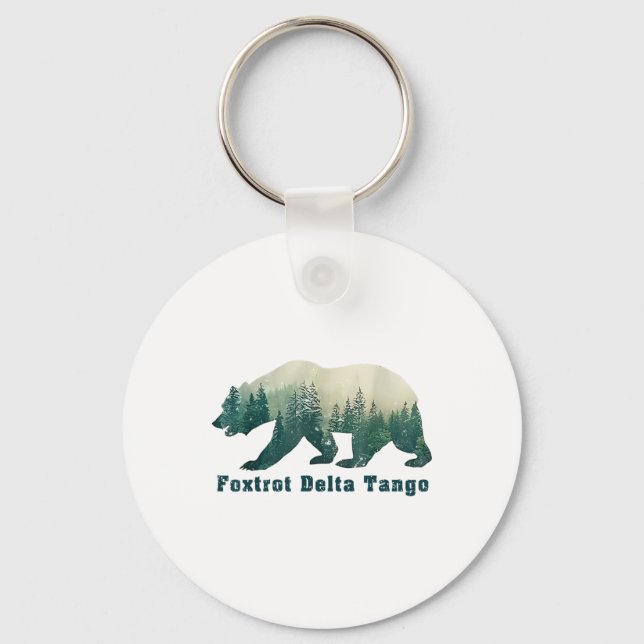 Foxmachtas Tangos Funny Bear Nyckelring (Framsida)