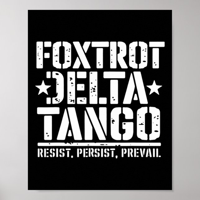 Foxmachtas Tangos Funny ResistBear 1 Poster (Framsidan)