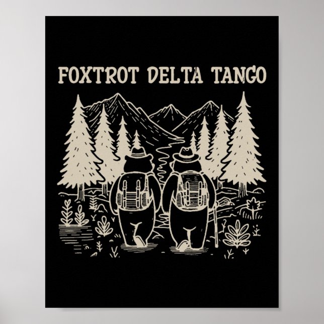 Foxmachtas Tangos Funny ResistBear Poster (Framsidan)