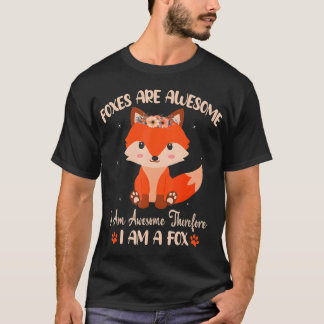 Foxrävar är Fantastisk Cute Fox Girls Boys T Shirt
