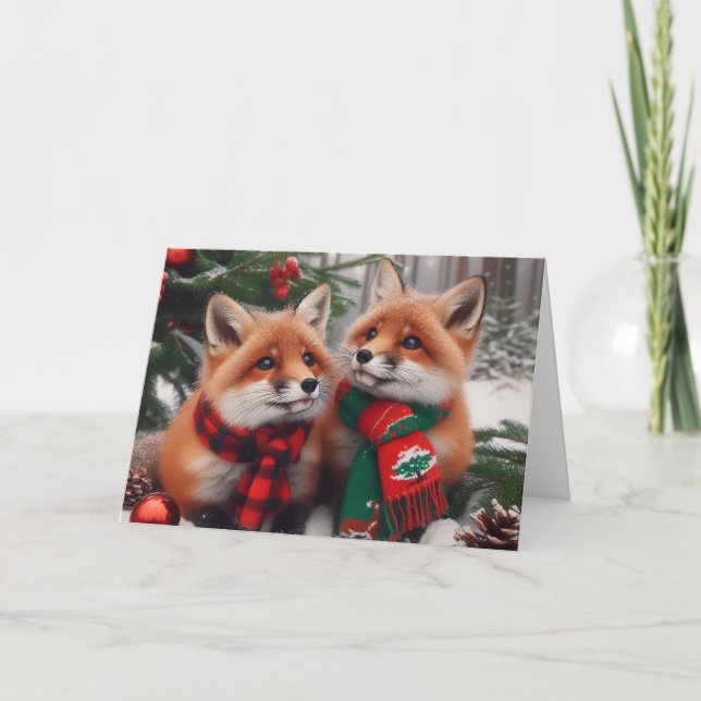 Foxskogskläder - julhälsningskort helgkort (Framsida)