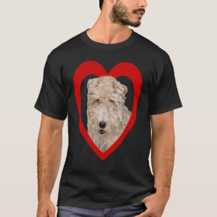 Foxskräcker Hund Heart Drahthaar Fox Terrier T Shirt