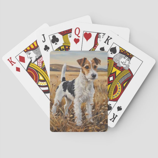 Foxterrier Casinokort (Baksidan)