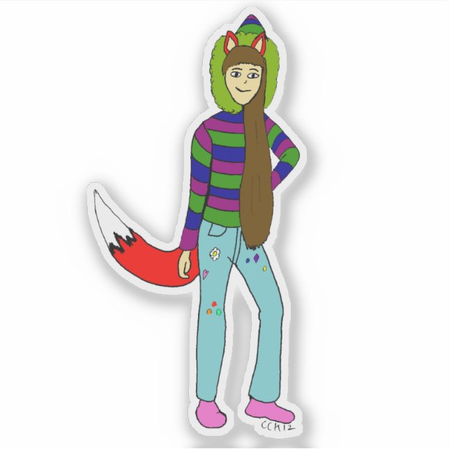 foxtjej klistermärken (Framsida)