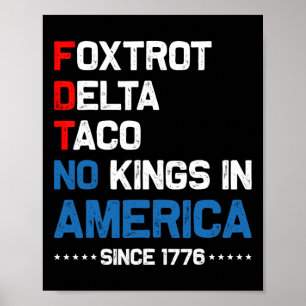Foxtrot Delta Taco no Kung in America sedan 1776 4 Poster