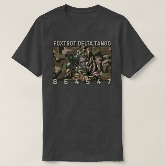 Foxtrot Delta Tango 864547 T Shirt (Design framsida)