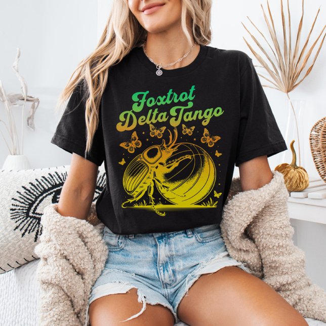 Foxtrot Delta Tango Beetle-antitrumpens FDT-överto T Shirt (Skapare uppladdad)