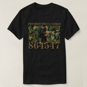 Foxtrot Delta Tango Camo Bear T Shirt
