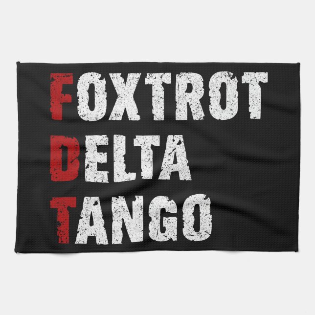 Foxtrot Delta Tango Kökshandduk (Horisontell)