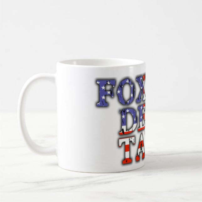 Foxtrot Delta Tango Patriotic Flagga Kaffemugg (Vänster)