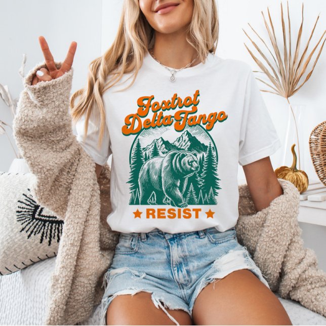 Foxtrot Delta Tango RESIST Naturpark T Shirt (Skapare uppladdad)