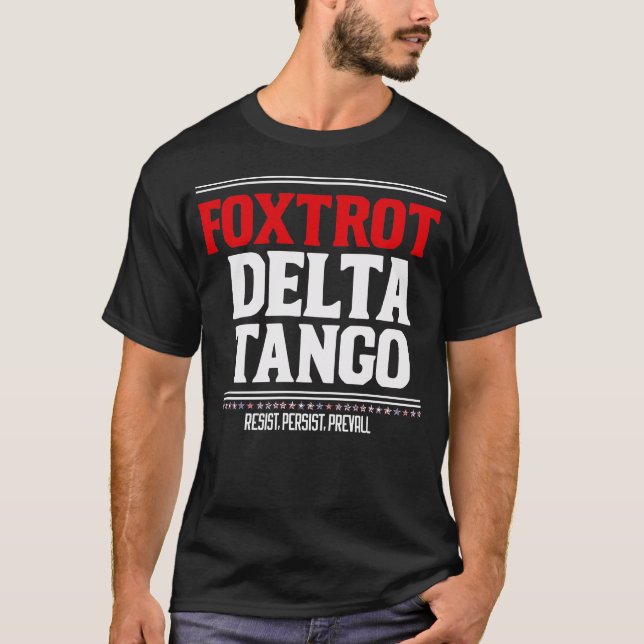 Foxtrot Delta Tango roligt Smokey Bear T Shirt (Framsida)
