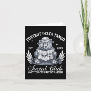 Foxtrot Delta Tango Social Klubb skyddar vår natio Kort