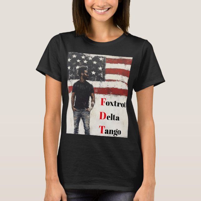 Foxtrot Delta Tango T-Shirt (Framsida)