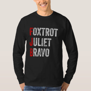 Foxtrot Juliet Bravo America USA T Shirt
