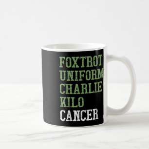 Foxtrot Uniform Charlie Kilo - for Lung Cancer Awa Kaffemugg