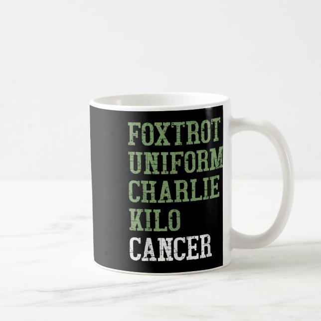 Foxtrot Uniform Charlie Kilo - for Lung Cancer Awa Kaffemugg (Höger)