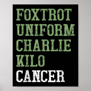 Foxtrot Uniform Charlie Kilo - for Lung Cancer Awa Poster