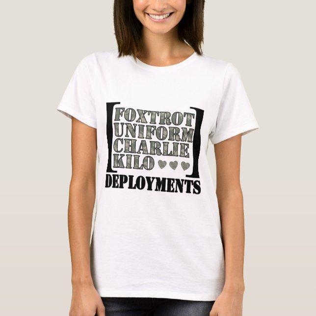 Foxtrot utplaceringar tee shirt (Framsida)