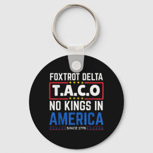 Foxtrots Delta Taco King I Amerika Sedan 1776 4e Nyckelring