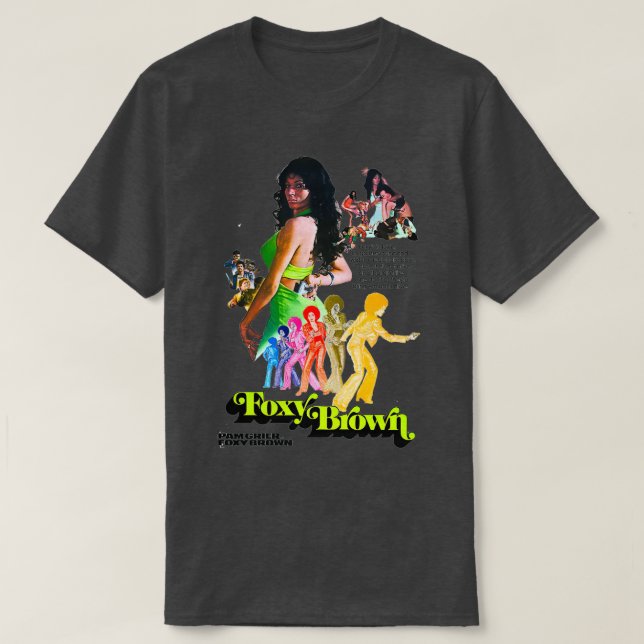 Foxy Blaxploitation 1974 T Shirt (Design framsida)