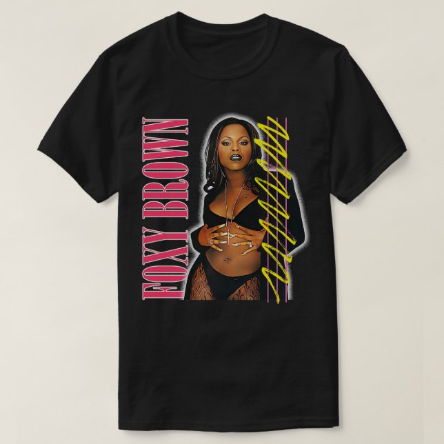 Foxy Brown 90s Retro Fläkt Design 1 T Shirt (Design framsida)