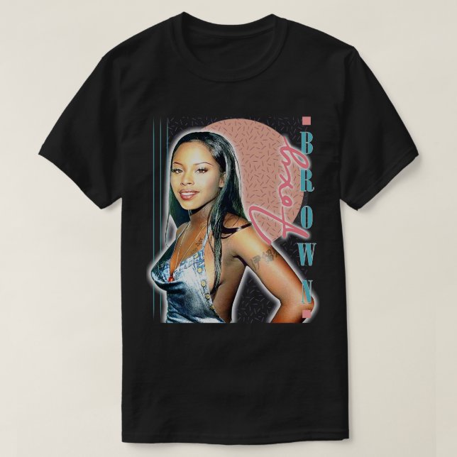 Foxy Brown 90s Retro Fläkt Design T Shirt (Design framsida)