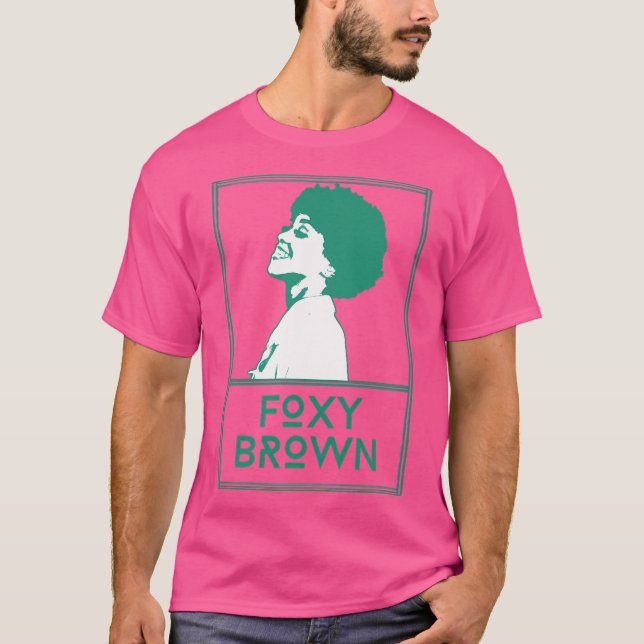 Foxy Brownretro Fläkt Artwork T Shirt (Framsida)