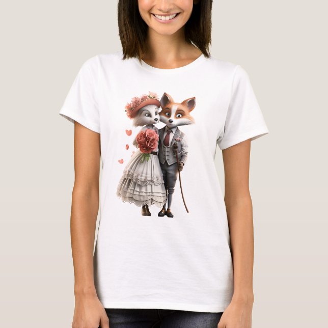 Foxy Couple T Shirt (Framsida)