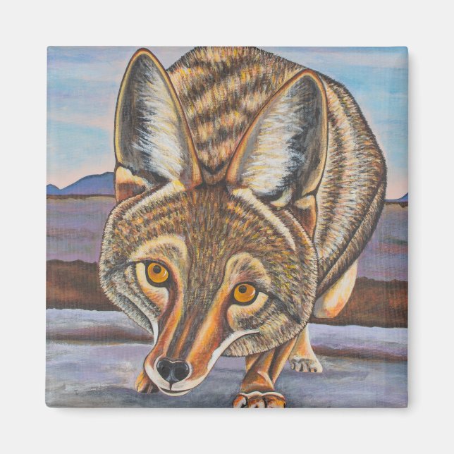 Foxy Coyote Magnet (Framsidan)