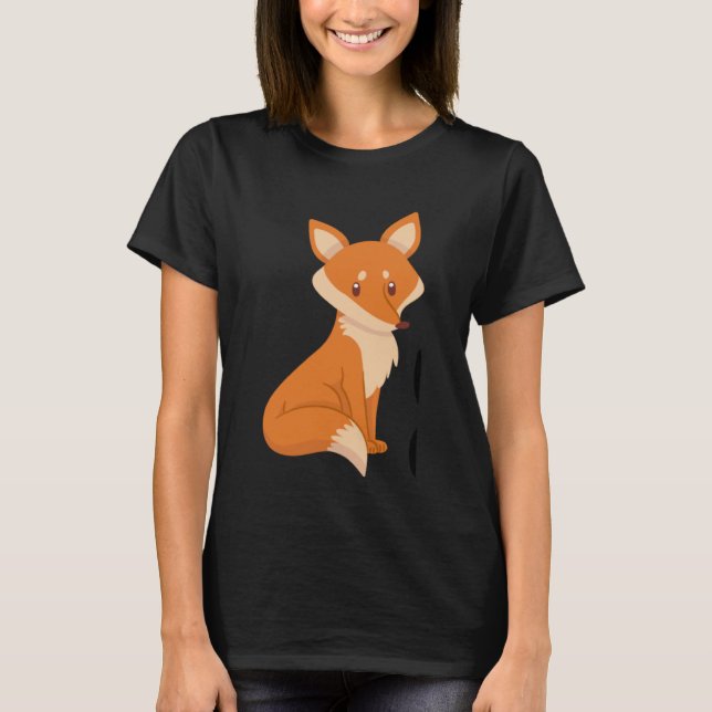 Foxy Cute Fox Women's Foxy T Shirt (Framsida)