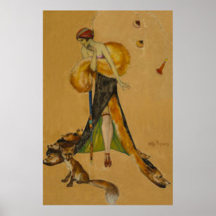 Foxy Dam av Will Pogany Poster