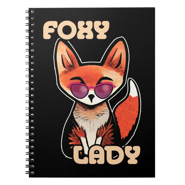 Foxy Dam | Cute Fox Anteckningsbok (Framsidan)