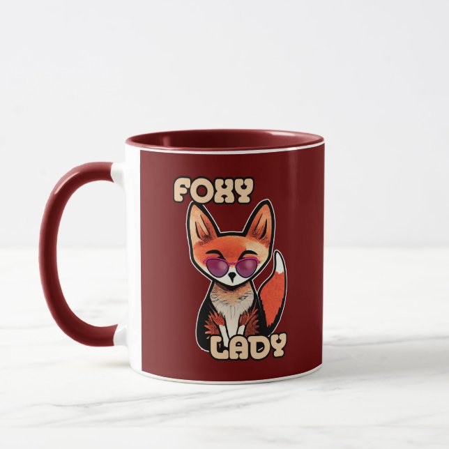 Foxy Dam | Cute Fox Mugg (Vänster)