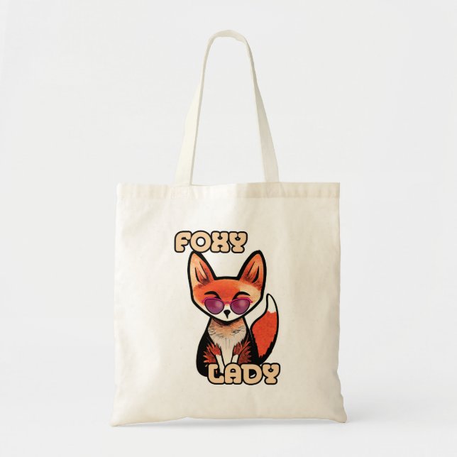 Foxy Dam | Cute Fox Tygkasse (Framsidan)