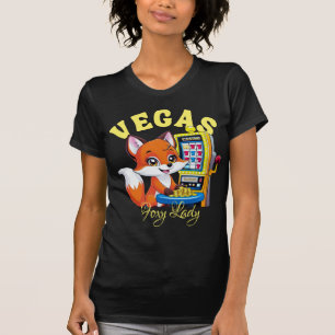 Foxy Dam spelar kasinoplats Maskin i Las Vegas T Shirt