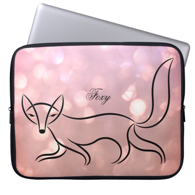 'Foxy'-design för bärbara datorer, fodral. Laptop Fodral (Framsidan)