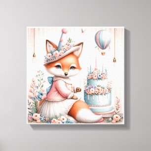 Foxy Firande Canvastryck