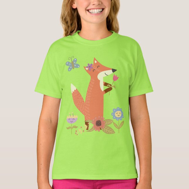 Foxy Forest TShirt T-Shirt Fox (Framsida)