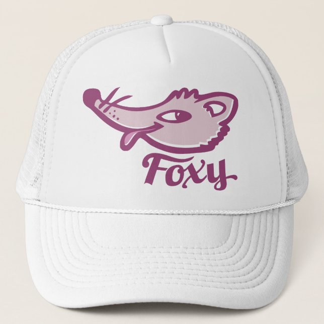 Foxy Fox rosa Graphics Truckerkeps (Framsida)